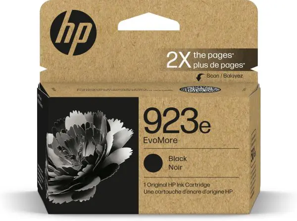 HP 923e EvoMore Black Original Ink Cartridge