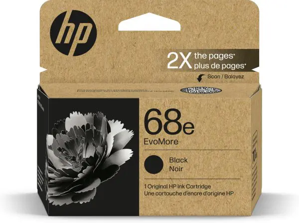 HP 68e EvoMore Black Original Ink Cartridge