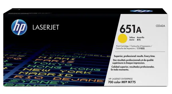 HP 651A Yellow Original LaserJet Toner Cartridge