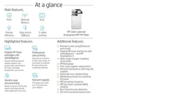 HP Color LaserJet Enterprise MFP M776dn - Image 16