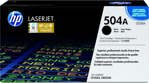 HP 504A Black Original LaserJet Toner Cartridge