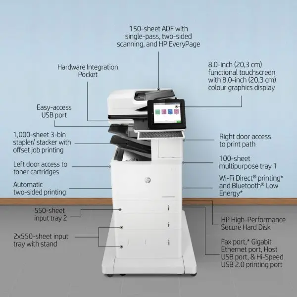 HP LaserJet Enterprise Flow MFP M635z - Image 2