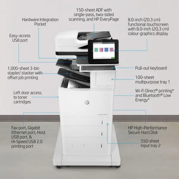 HP LaserJet Enterprise Flow MFP M636z - Image 4