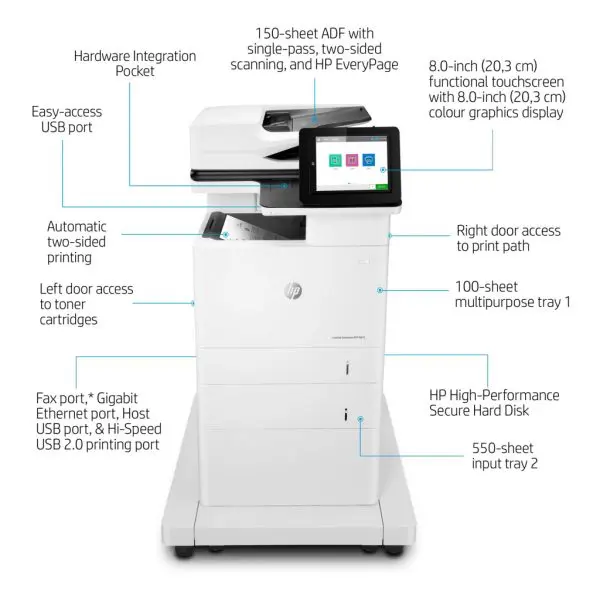 HP LaserJet Enterprise MFP M635fht - Image 2