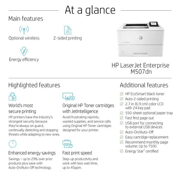 HP LaserJet Enterprise M507dn - Image 18