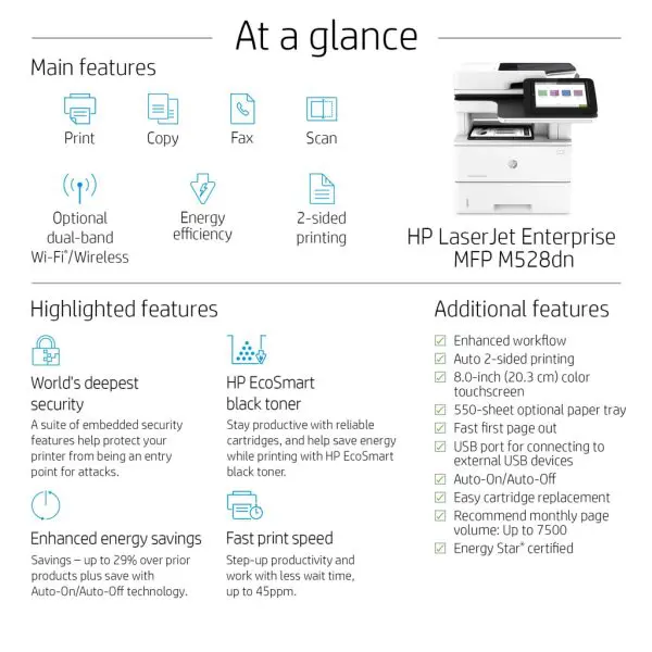 HP LaserJet Enterprise MFP M528dn - Image 20