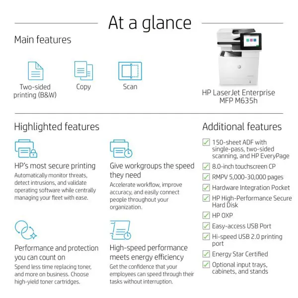 HP LaserJet Enterprise MFP M635h - Image 16