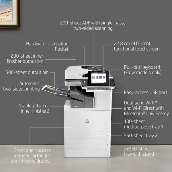 HP Color LaserJet Enterprise Flow MFP M776zs - Image 21