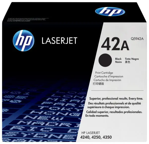 HP 42A Black Original LaserJet Toner Cartridge