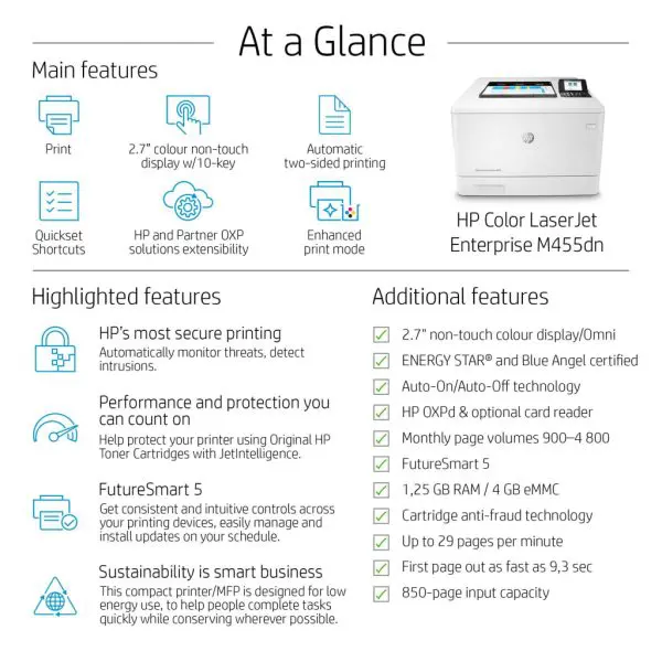 HP Color LaserJet Enterprise M455dn - Image 4