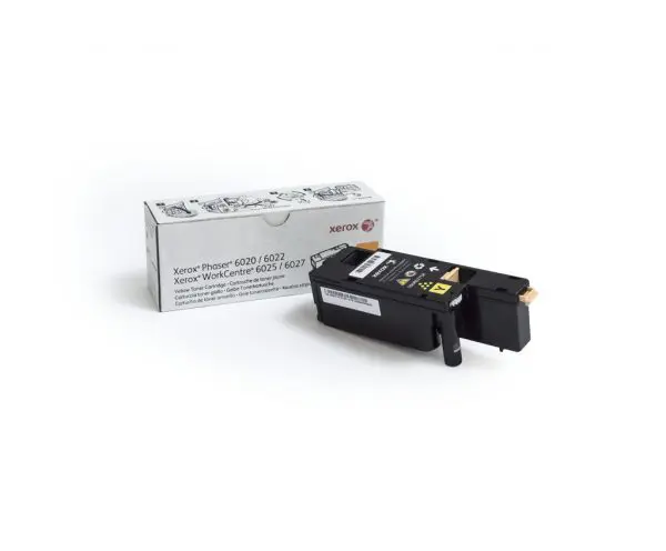 Xerox Genuine Phaser® 6020​/​6022, WorkCentre® 6025​/​6027 Yellow Standard capacity Toner Cartridge (1000 Pag