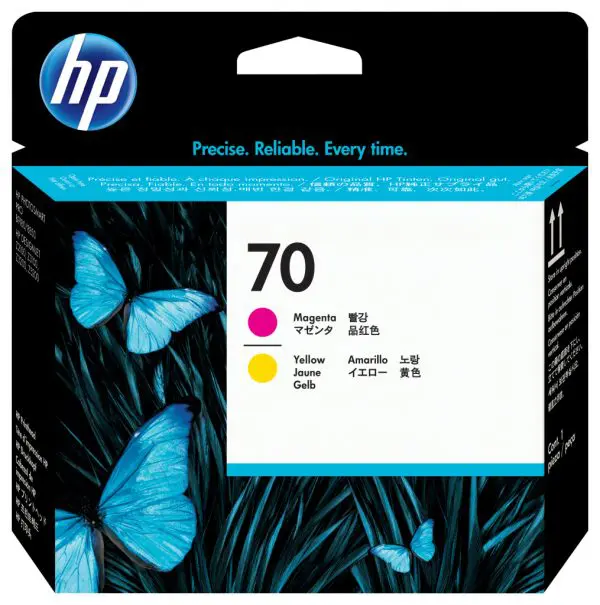 HP 70 Magenta and Yellow DesignJet Printhead