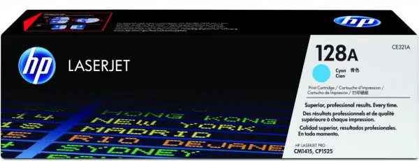 HP 128A Cyan Original LaserJet Toner Cartridge - Image 6