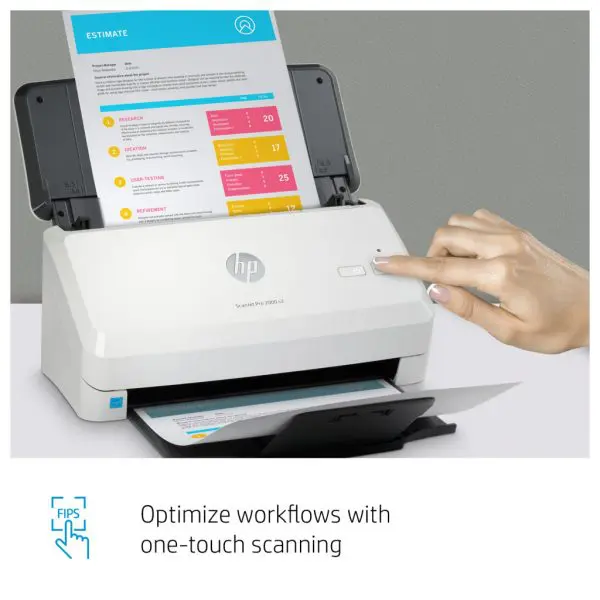 HP ScanJet Pro 2000 s2 Sheet-fed scanner 600 x 600 DPI A4 Black, White - Image 5