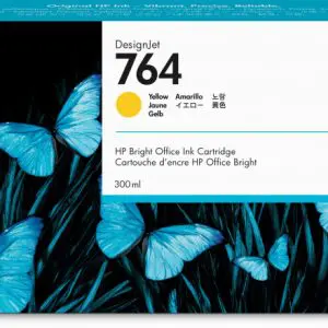 HP 764 300-ml Yellow DesignJet Ink Cartridge