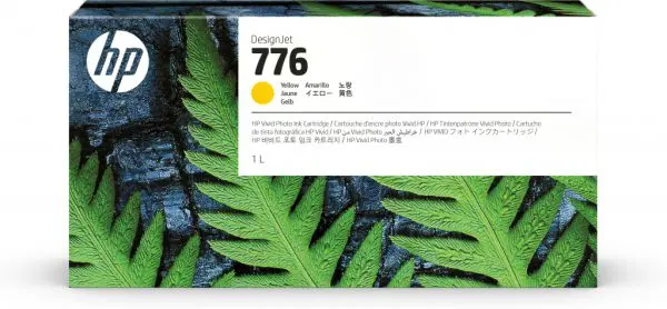 HP 776 1-liter Yellow Ink Cartridge