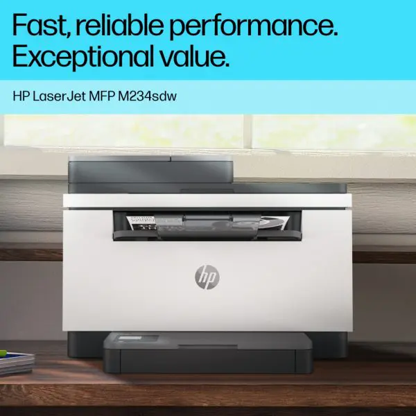 HP LaserJet M234sdw Wireless Multifunction Black and white Printer, Copier, Scanner; Duplex - Image 13