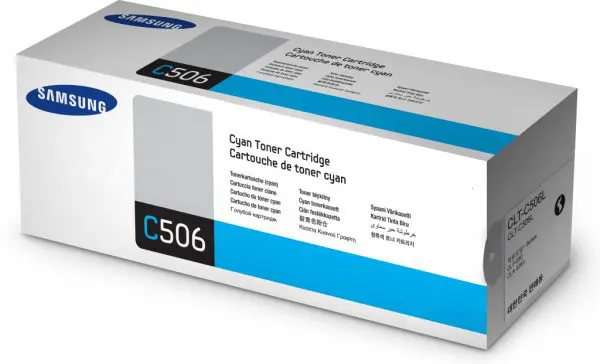 Samsung CLT-C506L High-Yield Cyan Original Toner Cartridge - Image 2