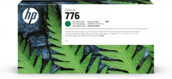 HP 776 1-liter Chromatic Green Ink Cartridge