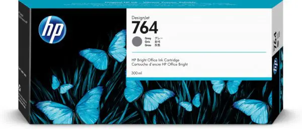 HP 764 300-ml Gray DesignJet Ink Cartridge