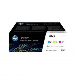HP 312A Cyan Tri-Pack LaserJet Toner Cartridge