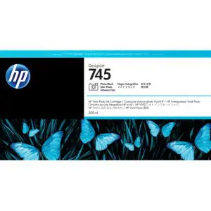 HP 745 300-ml DesignJet Photo Black Ink Cartridge