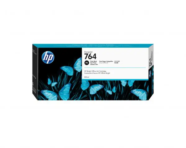 HP 764 300-ml Photo Black DesignJet Ink Cartridge