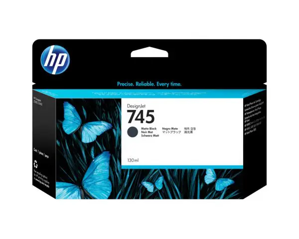 HP 745 130-ml DesignJet Matte Black Ink Cartridge
