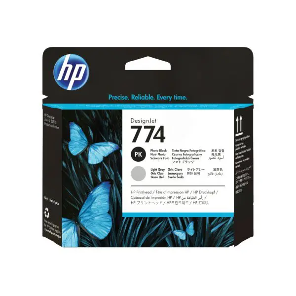 HP 774 Photo Black/Light Gray DesignJet Printhead