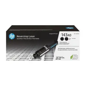 HP 143AD Dual Pack Black Original Neverstop Toner Reload Kit