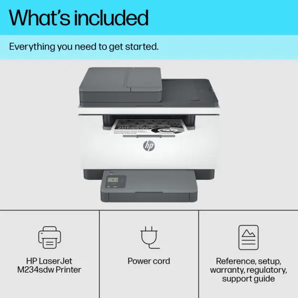 HP LaserJet M234sdw Wireless Multifunction Black and white Printer, Copier, Scanner; Duplex - Image 10