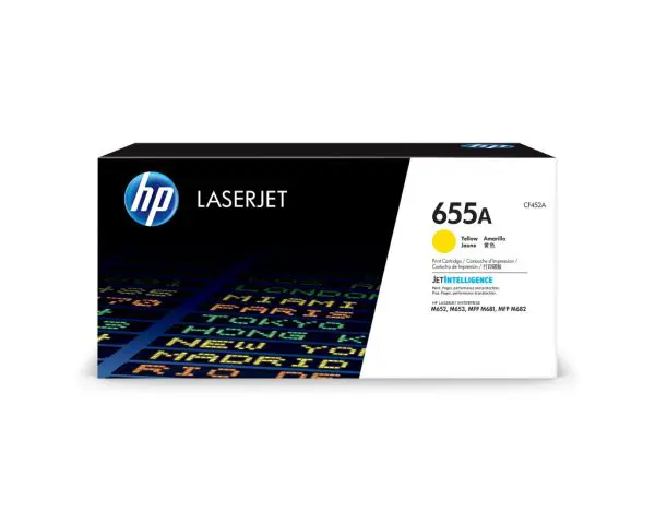 HP 655A Yellow Original LaserJet Toner Cartridge