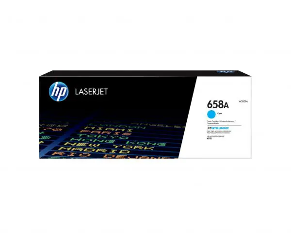HP 658A Cyan Original LaserJet Toner Cartridge