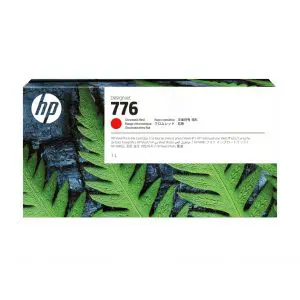 HP 776 1-liter Chromatic Red Ink Cartridge