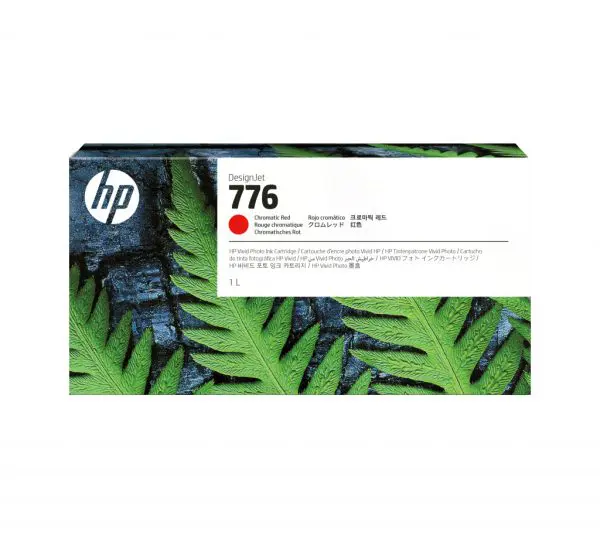 HP 776 1-liter Chromatic Red Ink Cartridge