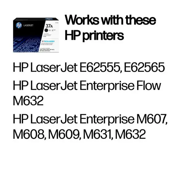 HP 37A Black Original LaserJet Toner Cartridge - Image 2