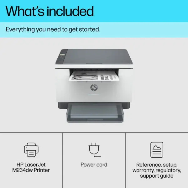 HP LaserJet M234dw Wireless Multifunction Black and white Printer, Copier, Scanner; Duplex - Image 14