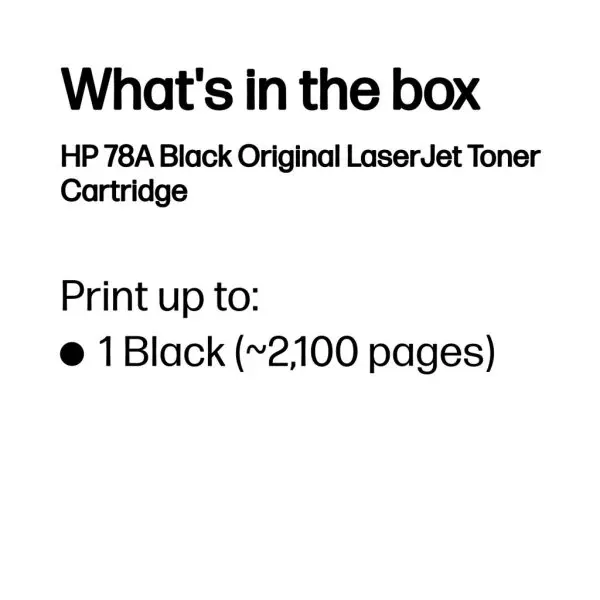 HP 78A Black Original LaserJet Toner Cartridge - Image 3