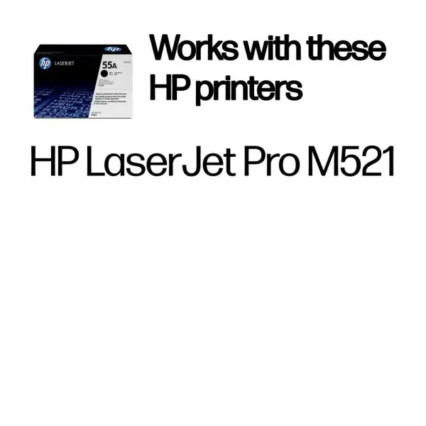 HP 55A Black Original LaserJet Toner Cartridge - Image 2