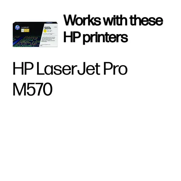 HP 507A Yellow Original LaserJet Toner Cartridge - Image 2