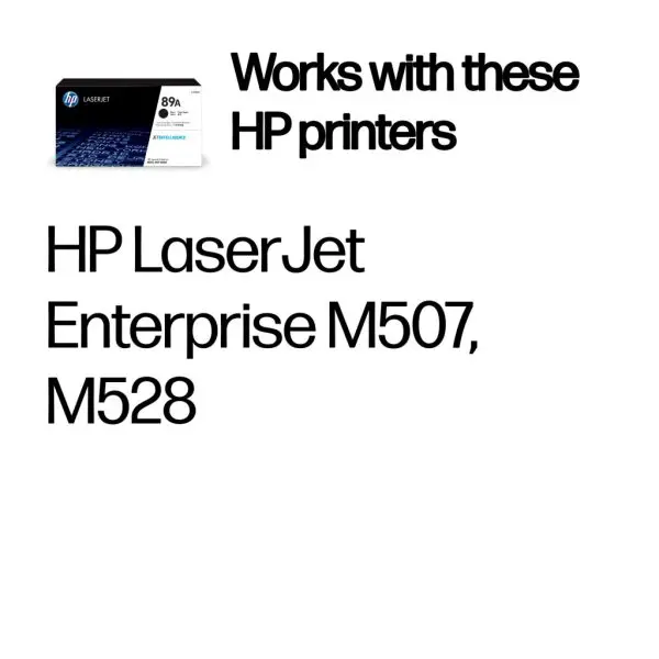 HP 89A Black Original LaserJet Toner Cartridge - Image 2