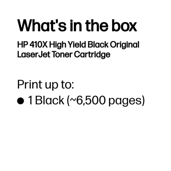 HP 410X High Yield Black Original LaserJet Toner Cartridge - Image 2