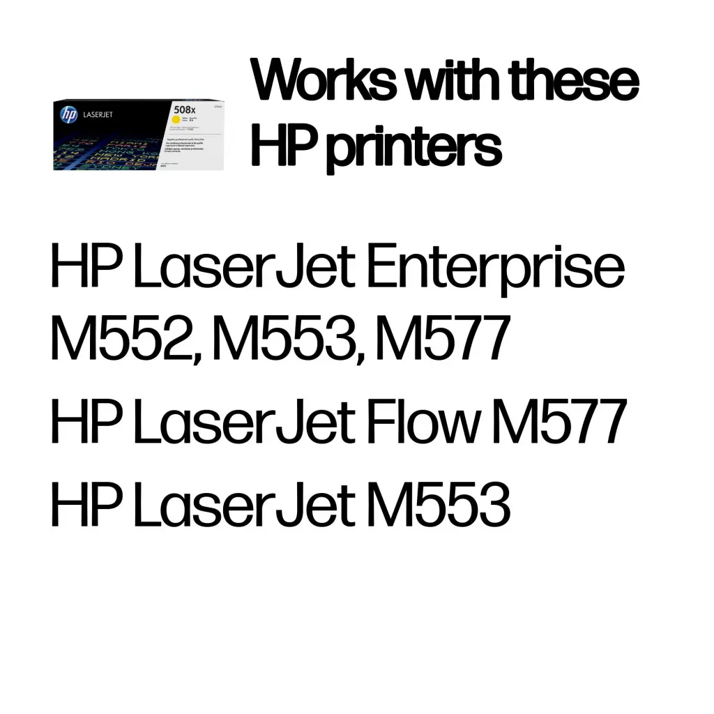HP 508X High Yield Yellow Original LaserJet Toner Cartridge - Image 2