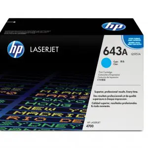 HP 643A Cyan Original LaserJet Toner Cartridge