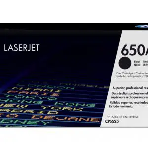 HP 650A Black Original LaserJet Toner Cartridge