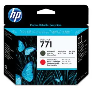 HP 771 Matte Black/Chromatic Red DesignJet Printhead print head Inkjet
