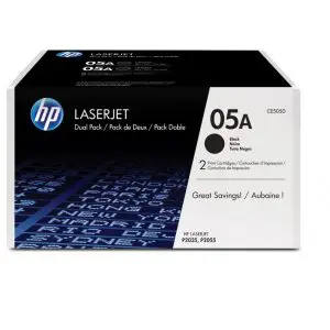 HP 05A 2-pack Black Original LaserJet Toner Cartridges
