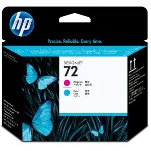 HP 72 Magenta and Cyan Printhead