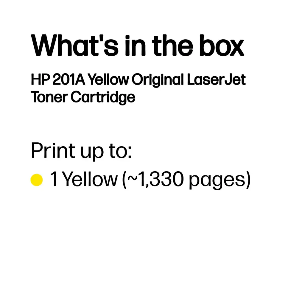 HP 201A Yellow Original LaserJet Toner Cartridge - Image 3