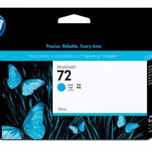 HP 72 130-ml Cyan DesignJet Ink Cartridge